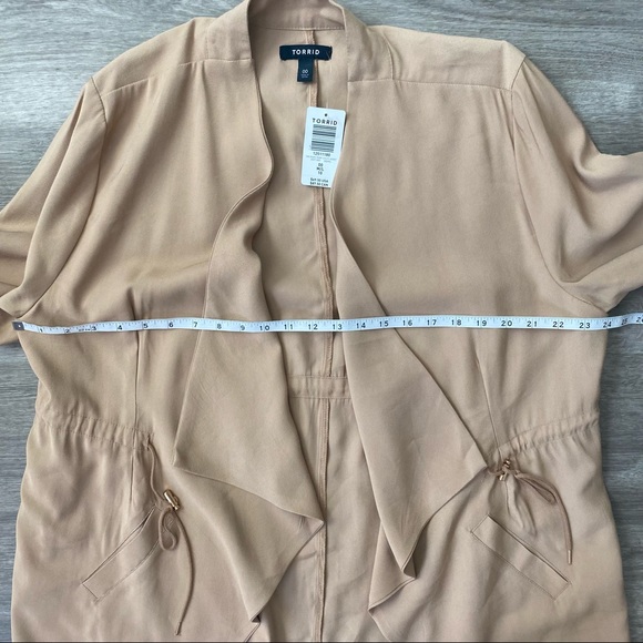 New Torrid Tan Anorak Jacket Shacket 00/10 - Picture 12 of 15